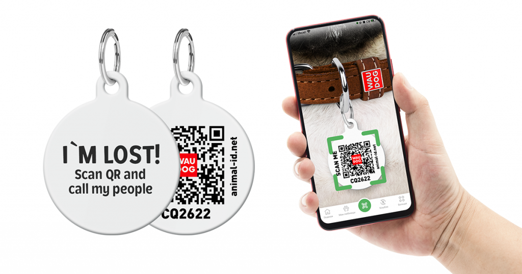 COLLAR Company equipped all WAUDOG collars with QR pet tags