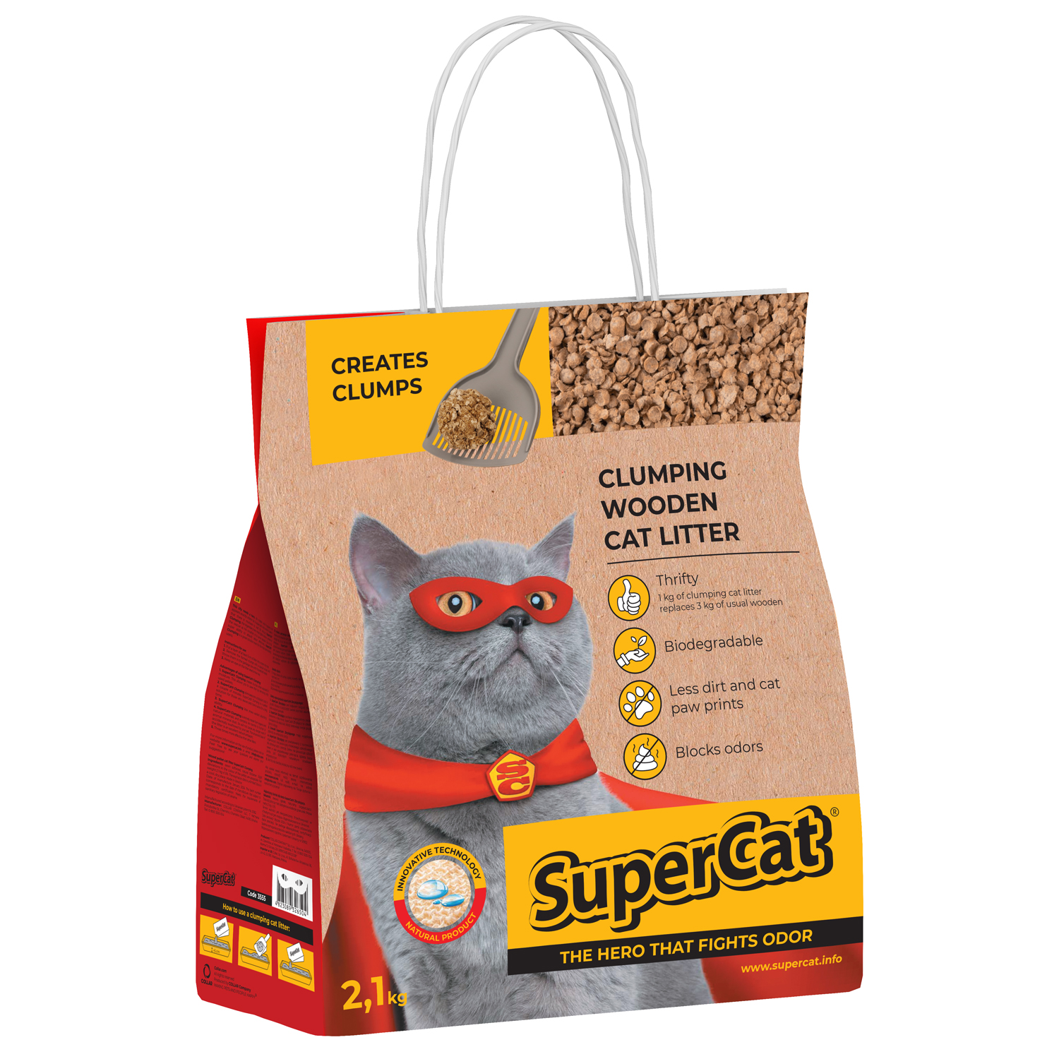 SuperCat Wooden Clumping Cat Litter