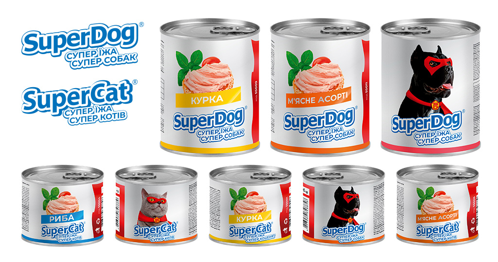 Консерви SuperDog та SuperCat — нові герої, які зроблять домашніх улюбленців щасливими та здоровими
