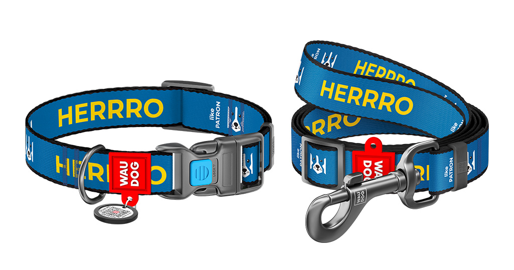 Патрон та WAUDOG випускають спільну колекцію «HERRRO», Патрон, WAUDOG, пес патрон, колекція herrro, повідці herrro, нашийники herro. 
