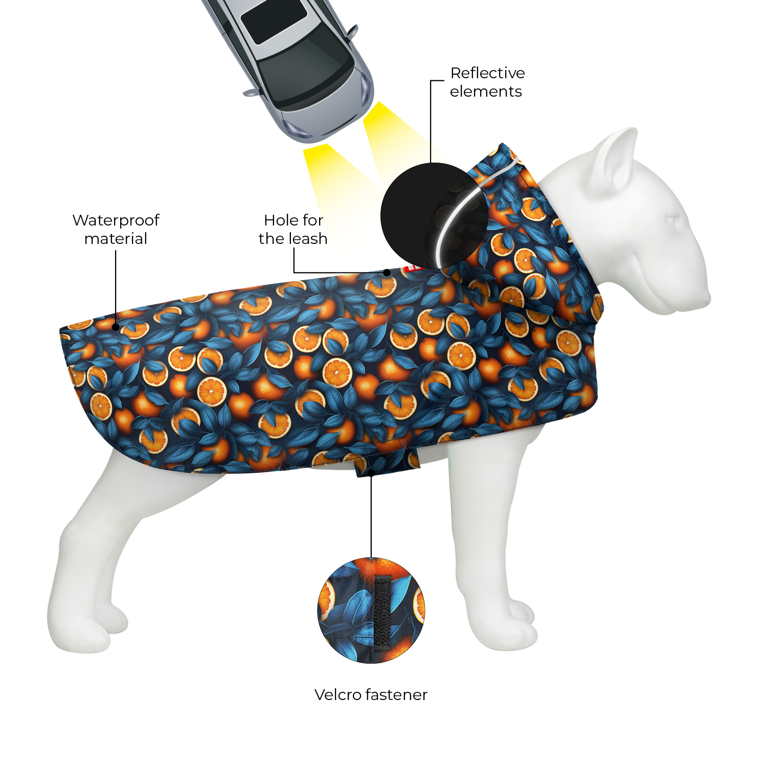 WAUDOG Clothes dog raincoat 